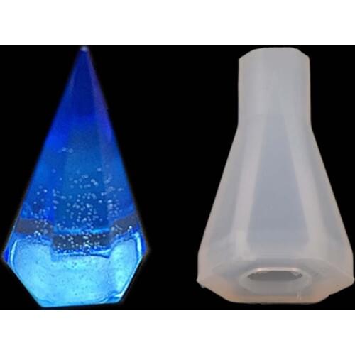 A+ Transparent Silicone Manual Three Pyramid Three Cubic Silicone Pyramid Energy Tower DIY Mould Jewelry Resin Molds For Jewelry