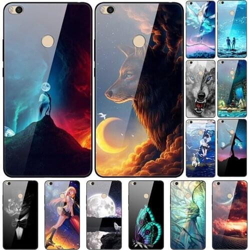 Glass Case For Xiaomi Max 2 Tempered Glass Case Phone Case Phone Shell Series 3
