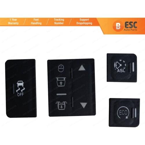 EDP1008 Interior Center Console with ECO Button Trim Cover Set for Land Rover Range Rover Sport L494 MK2 2013-2017 Pre-Facelift