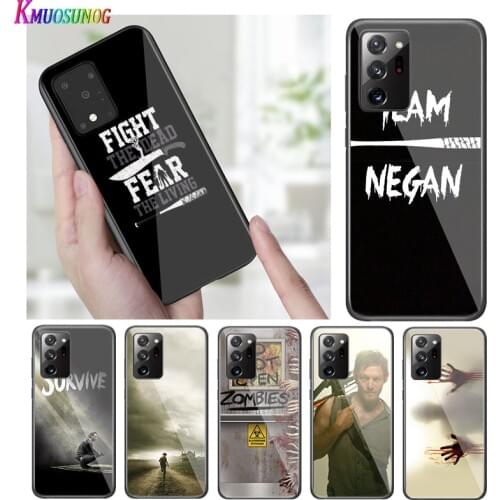 Bright Black Cover The Walking Dead TWD for Samsung S20 Ultra Plus A91 A81 A71 A51 A41 A31 A21 A21S A11 5G Phone Case