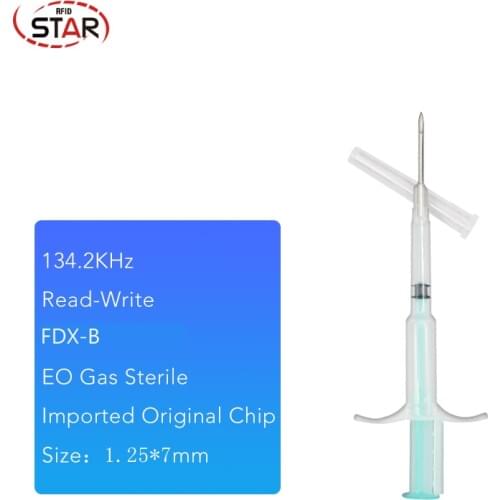 10pcs ISO 11784/11785 FDX-B RFID pet Microchips Animal Dog Cat MicrochipTag 134.2 KHZ With Syringe For Identification