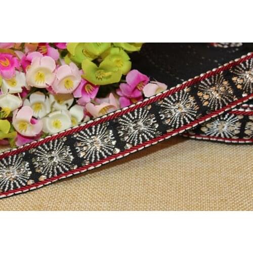 10yards/lots Woven Jacquard Ribbon 2.9cm indig pattern IS-1499