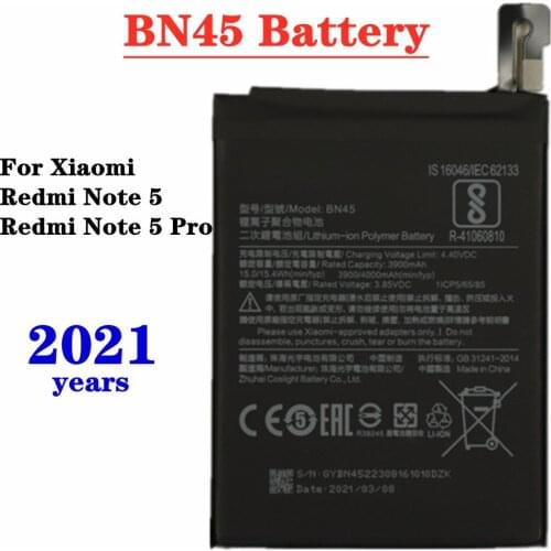4000mAh BN45 Battery For Xiaomi Redmi Note 5 Redrice Hongmi Note 5 Pro Mobile Phone Battery High Quality Smartphone Batteries