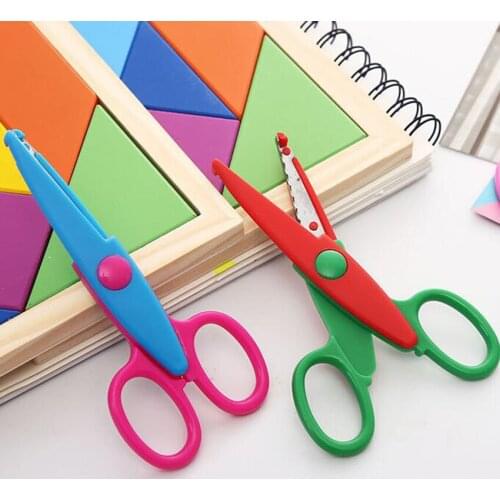 6 Patterns laciness Scissors Metal And Plastic DIY Scrapbooking Photo Decoration Paper Lace Scissors