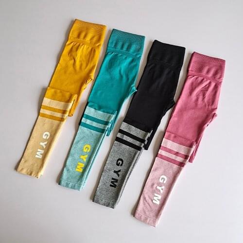 Seamless Letter Pants Women Fitness Yoga Pants High Waist Sport Leggings Gym Yoga Leggings Workout Running Sports Pant