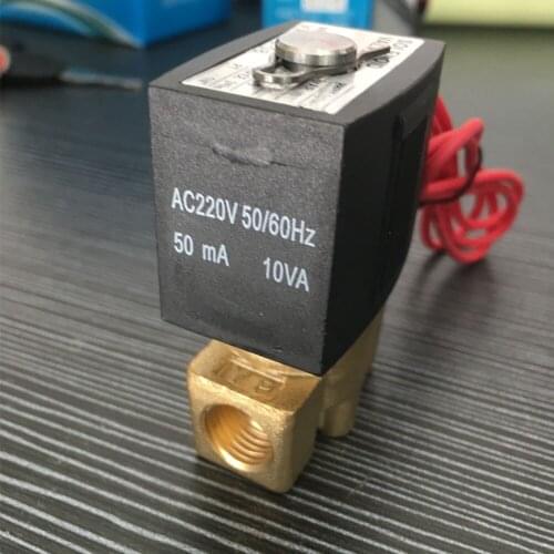 DN8 1/2" DC12V 24V AC110V 220V Electric Normally Close Wire Lead SMC Type Gas Solenoid Valve Pneumatic Valve For Water Oil Air