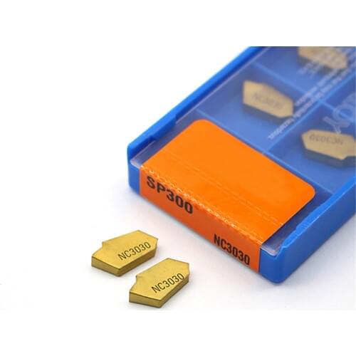 10PCS SP200 NC3030 SP300 NC3020 SP400 PC9030 Slotted Carbide Insert Blade CNC tool Grooving Turning Tool Parting off