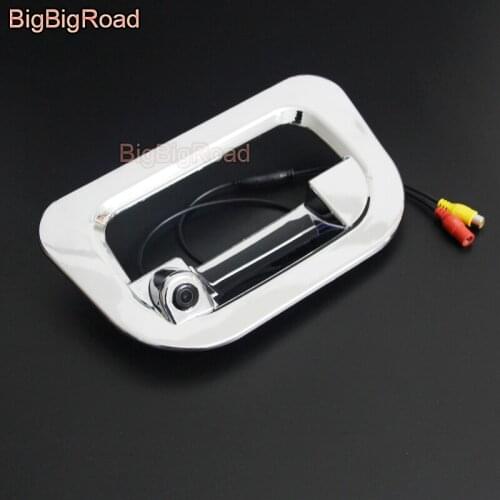 BigBigRoad Car Trunk Handle Rear View Parking Camera For Toyota Hilux Vigo Pickup 2004--2013 2014 2015 Night Vision Waterproof