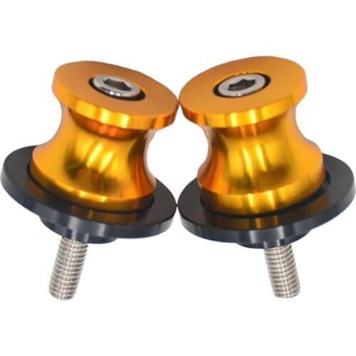 M6 6mm CNC Aluminum Swing Arm Spools Sliders Screws Universal For Motorcycle