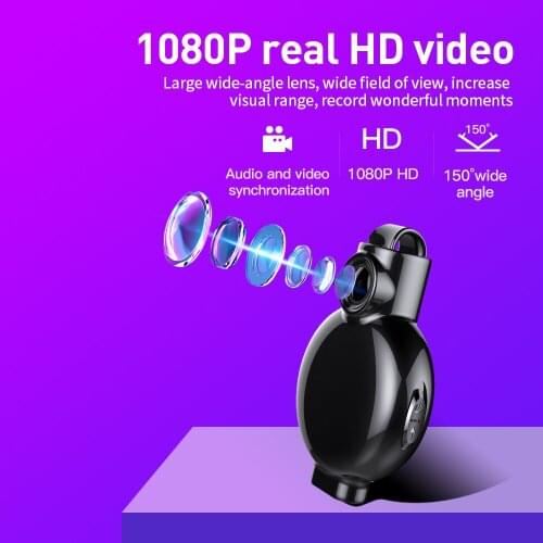V6 mini camera AVI video 1080P, 250mah built-in battery, Digital Voice Recorders, one-key video recording camera