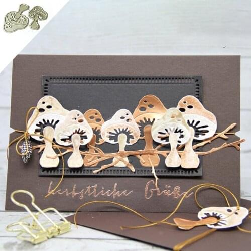 MISS VINTAGE Craft metal cutting dies cut die mold mushroom Scrapbook paper craft knife mould blade punch stencils dies