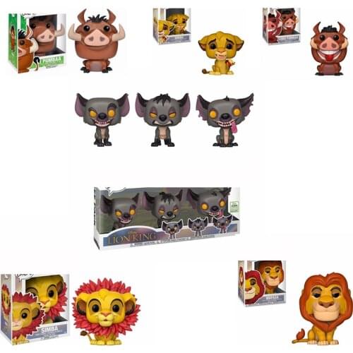 Cartoon Movie The Lion Simba 302# King LUAU PUMBAA 498# Vinyl Action Figure Collected Model toys for Children Christmas Gift