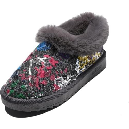 2020 Winter New Fashion Fnow Boots Magic Color Wool Boots Women Plush Black Casual Warm short Boots Womens Shoes 35-40 Size