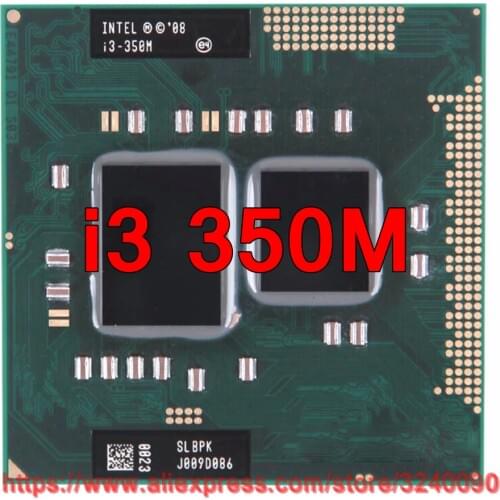 Original lntel Core i3 350M 2.26GHz i3-350M Dual-Core Processor PGA988 Mobile CPU Laptop processor free shipping
