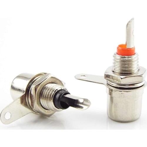 RCA Panel Mount Connector RCA Female Socket RCA Panel Mount Audio Socket Plug Connector Bulkhead Meal Connectors