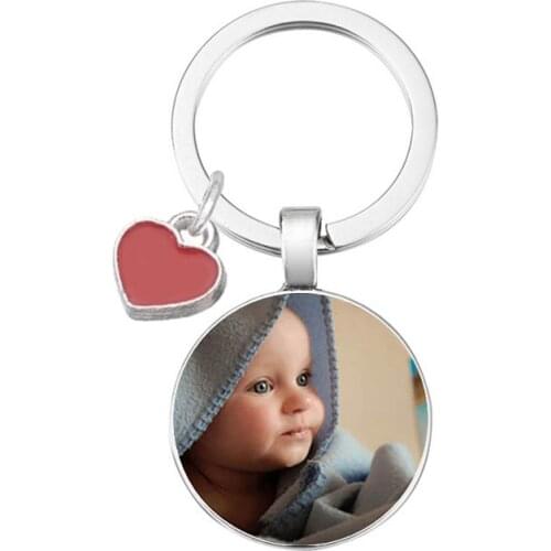 Personalized Photo Pendants Custom Keychain Photo Of Your Baby Child Mom Dad Grandparent Loved One Gift For Family Member Gift