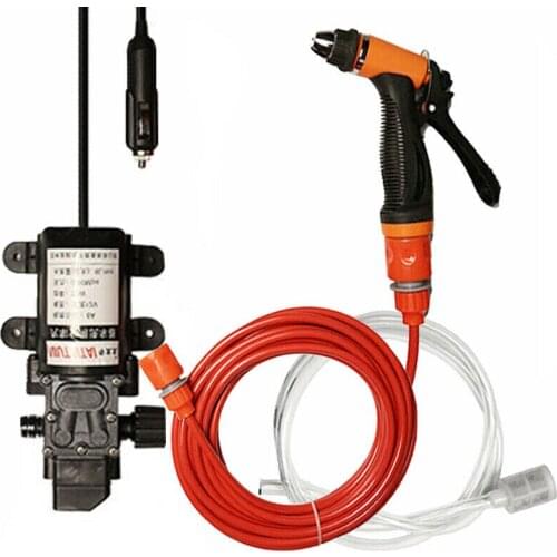 2021 Car Wash 12V Car Washer Gun Pump High Pressure Cleaner Car Care Portable Washing Machine Electric Cleaning Auto Device