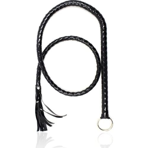 140cm Long Leather Spanking Whip Male Female Ass Flirt Tool Adult Game Slave Game Fetish Toy For Women Men Couples