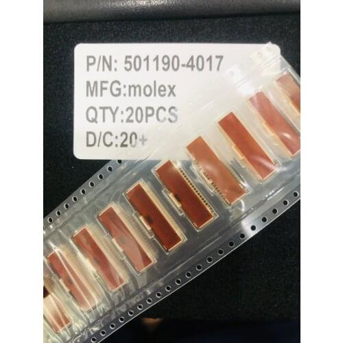 501190-4017 Connector Header Surface Mount 40 position 0.039" (1.00mm)