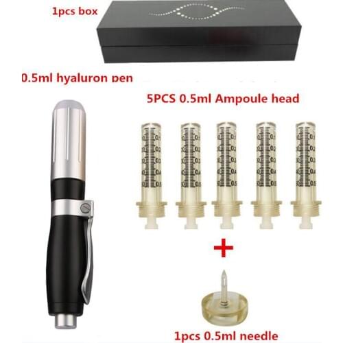 SILVER Hyaluron Hyaluronic Acid Pen Atomizer Hyaluronic Injection Gun Wrinkle Removal Anti aging Lifting Lip High Pressure