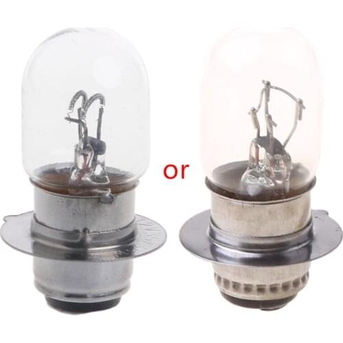 M2ED T19 P15D-25-1 DC 12V 35W White Headlight Double Filament Bulb For Motorcycle