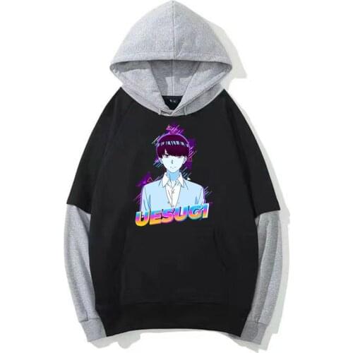 Splicing Fake Two Hoodie The Quintessential Quintuplets Hoodie Uesugi Fuutarou Sweatshirts Treet Style Autumn Winter Fashion Top