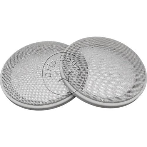 For 6.5" inch Audio Speaker Conversion Net Cover Subwoofer Decorative Circle Metal Mesh Grille 183mm #Light Grey