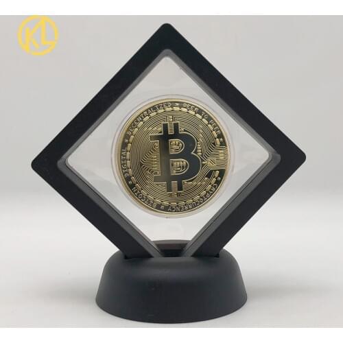 Gold Ada Cardano Crypto Bitcoin Bit Coin Litecoin Ripple Ethereum Cryptocurrency Commemoration Metal Coin with Showing Stand