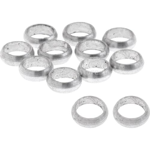 12 Pieces Dart Sharft Protect Flights O Rings Spare Gripper Ring Solid Silver B