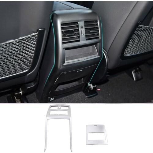 2Pcs/ Set Silver Rear Air Vent Outlet Cover Trim Frame Fit For Mercedes Benz GL GLE GLS ML Class W166 X166 2013-2018 2019