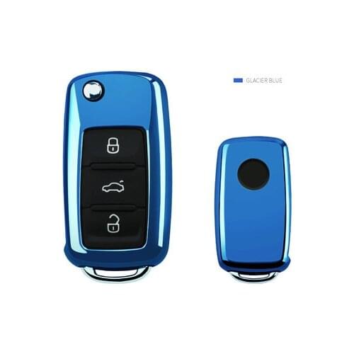 TPU Car Key Case For Volkswagen VW Passat Golf Jetta Bora Polo Sagitar Tiguan Auto Key Bag Cover Protector
