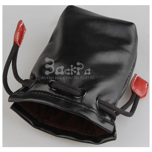 Camere Lens Bag (S) Protective Case PU Leatheroid + Tomentum for EF 50mm f/1.8 II & AF 50mm f/1.8D Lens