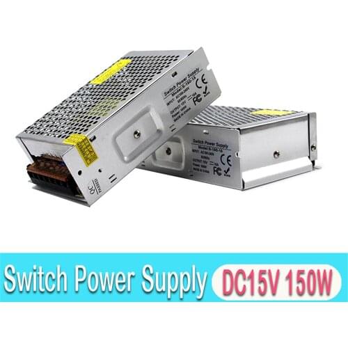 DC15V 10A 150W Power Supply Switch LED Driver Transformers 220V 110V AC-DC 15V Power Source for CCTV camera Stpper CNC Lighting