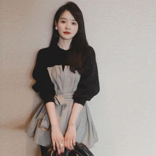 French First Love Platycodon Grandiflorum Short-Height Dress Usually Can Wear Ishihara Limi Belly Slimming Full Body Dress