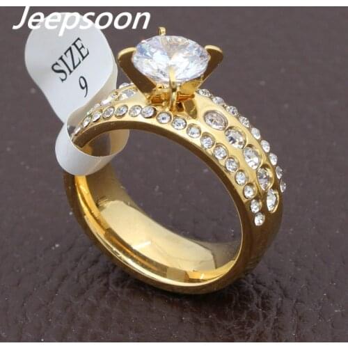 Jeepsoon Rings With Crystals