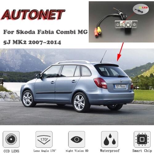 AUTONET HD Night Vision Rear View camera For Skoda Fabia Combi MG 5J MK2 2007~2014/Backup Camera/license plate camera
