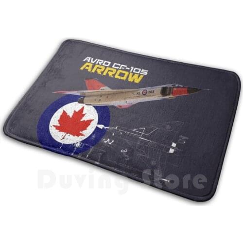 Canadian Avro-105 Arrow Carpet Mat Rug Cushion Royal Canadian Air Force Rcaf Avro Arrow Cold War Military Jet Fighter Jet