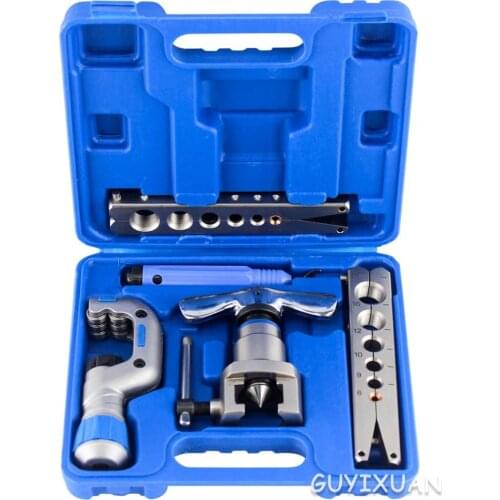 Air Conditioning Refrigeration Repair Kit Eccentric Tapered Flaring Tool Manual Copper Tube Expander Tool Set 6-19mm