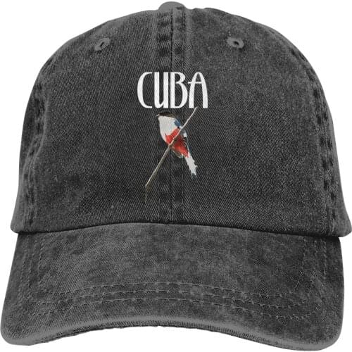 Cuba Trogon Cuban Cubano Cubana Bird Flag Bandera Fidel Baseball Cap cowboy hat Peaked cap Cowboy Bebop Hats Men and women hats