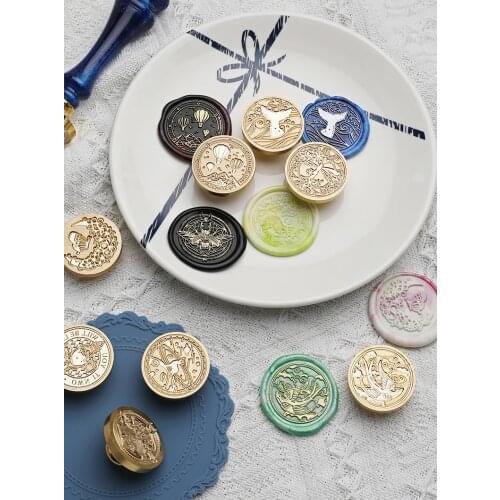 Whale Tail Retro Metal Seal Seal Head Seal Wax Scrapbook Fireproof Wedding Invitation Holiday Handmade DIY Wax Print