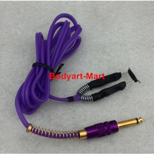 One Purple Silicone Tattoo Clip Cord For Tattoo Power Kit Set Supply TCC09