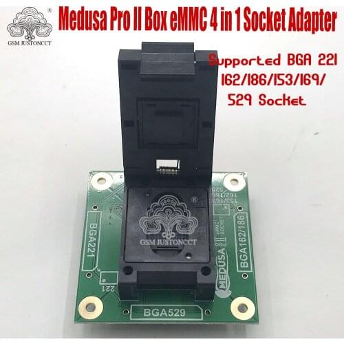 Original Medusa Pro eMMC Socket 4 in 1 Adapter Supported BGA 221/162/186/153/169/529