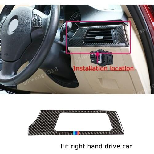 Carbon Fiber Driving Position Air Vent Trim For BMW 3 Series E90 E92 2005-2012