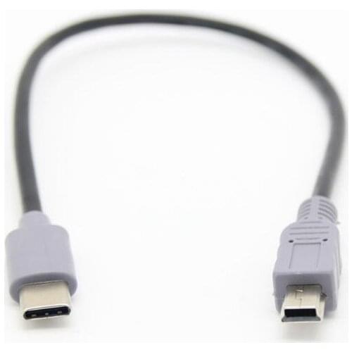 1M USB Type C 3.1 Male To Mini USB 5 Pin B Male Plug Converter OTG Adapter Lead Data Cable for Mobile Macbook Accessories LX0B