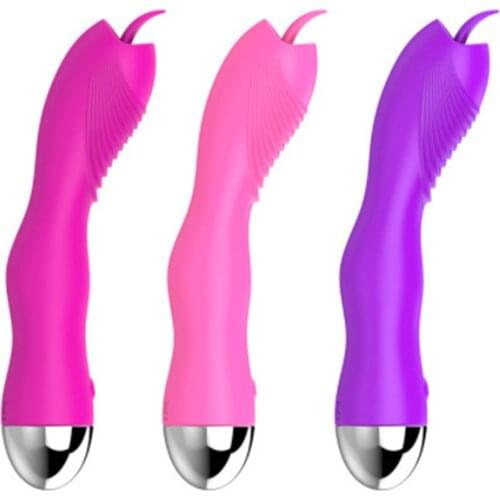 G-spot Stimulation Massage Stick Double-headed Vibrator Sex Products Rechargeable 16.8cm Simulation Sex Toys EK-New