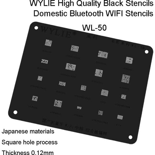 BCM4345 WTR2605 WTR2100 WTR5975 WTR1625 BCM4354 BCM4356 BCM43438 BCM4330 BCM43596 BCM4339 wifi IC Chip BGA Reballing Stencil