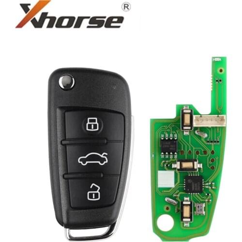 XHORSE XKA600EN X003 for Audi A6L Q7 Type Universal Wire Remote Key 3 Buttons for VVDI Key Tool