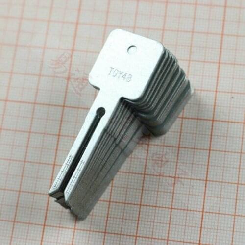 Engraved Line Key for 2 in 1 LiShi TOY48 Toyota/Lexus/NEW CAMRY Car scale shearing teeth blank car key locksmith tools supplies