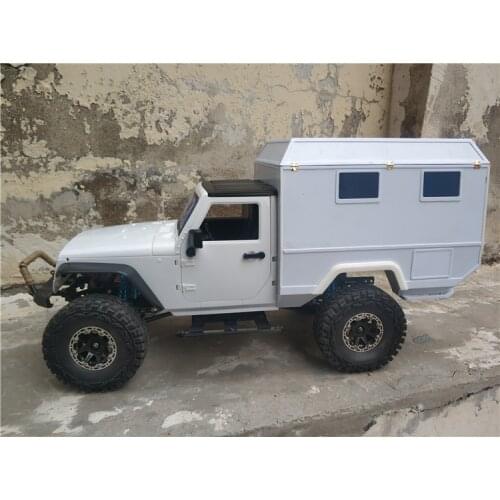 RV Car Rear compartment cargo room(313MM) For 1/10 rc JK Truck TRX4 SCX10 II AX90046 AX90047 Crawler truck Body roll cage