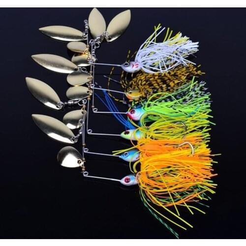 Willow Blade Spinner Bait Buzzbait Fishing Lures Bass Tackle Hook Crankbait